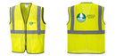 Custom Lightweight High Visibility Yellow Tampa Mesh Vest