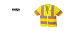 Custom Class 3 Yellow Safety Vest Sleeved Hi-Vis with Pockets