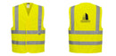 Custom Logo Reflective Yellow Safety Vest - ANSI Class 2
