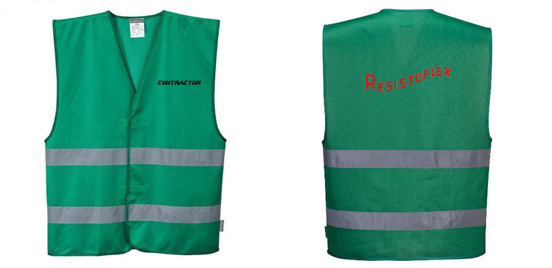 Green Safety Vest Reflective Hi Vis Work and Event Style Vest