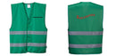 Green Safety Vest Reflective Hi Vis Work and Event Style Vest