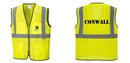 Custom Lightweight High Visibility Yellow Tampa Mesh Vest