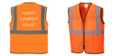 Custom Lightweight High Visibility ORANGE Tampa Mesh Vest