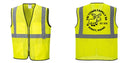 Custom Lightweight High Visibility Yellow Tampa Mesh Vest