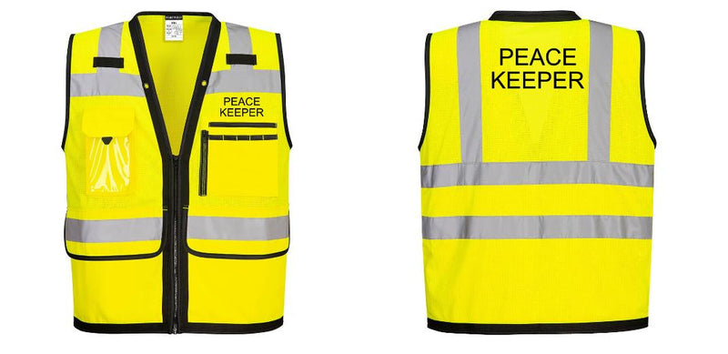 Custom Heavy Duty Hi-Vis Surveyor Vest