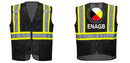 Black Safety Vest | Reflective High Visibility with Pockets