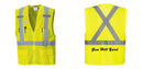 Custom Hi-Vis YELLOW Mesh X Back Executive Vest