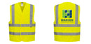 Custom Logo Reflective Yellow Safety Vest - ANSI Class 2