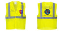 Custom Breakaway Class 2 Yellow Safety Vest Hi-Vis Reflective Breathable Mesh