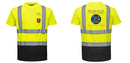 Custom Class 2 Safety T-Shirt Two Tone With Black Bottom