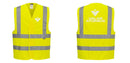 Custom Logo Reflective Yellow Safety Vest - ANSI Class 2