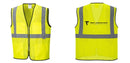 Custom Lightweight High Visibility Yellow Tampa Mesh Vest