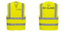 Custom Logo Reflective Yellow Safety Vest - ANSI Class 2