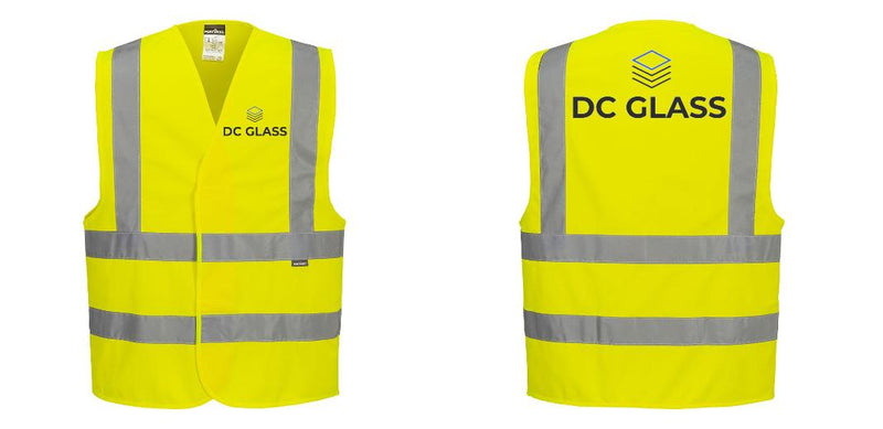 Custom Logo Reflective Yellow Safety Vest - ANSI Class 2