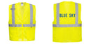 Custom Hi-Vis Yellow Safety Vest – Mesh, Reflective, Zipper Front, ANSI Class 2