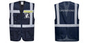 Custom NAVY Professional Executive Style Safety Vest
