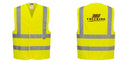 Custom Logo Reflective Yellow Safety Vest - ANSI Class 2