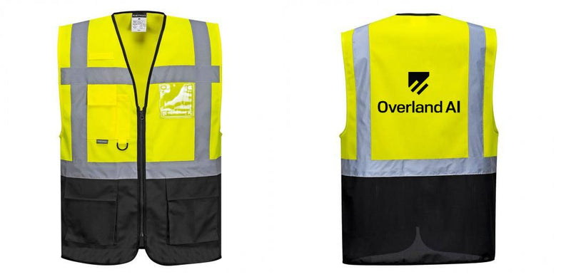 Custom Warsaw Yellow and Black Professional Style Safety Vest