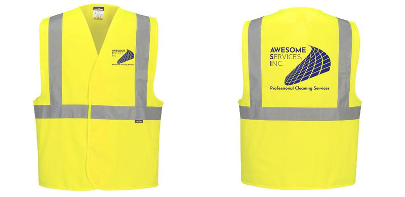 Custom Class 2 Yellow Reflective Safety Vest