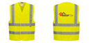Custom Logo Reflective Yellow Safety Vest - ANSI Class 2