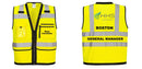 Custom Heavy Duty Hi-Vis Surveyor Vest
