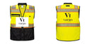 Custom Premium Two-toned Surveyor Safety Vest with Segmented Tape