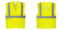 Custom Breakaway Class 2 Yellow Safety Vest Hi-Vis Reflective Breathable Mesh