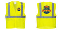 Custom Breakaway Class 2 Yellow Safety Vest Hi-Vis Reflective Breathable Mesh