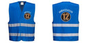 Custom ROYAL BLUE Safety Vest Reflective Hi Vis Work and Event Style Vest