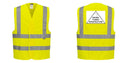 Custom Logo Reflective Yellow Safety Vest - ANSI Class 2