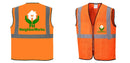Custom Lightweight High Visibility ORANGE Tampa Mesh Vest