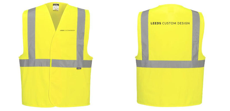 Custom Class 2 Yellow Reflective Safety Vest
