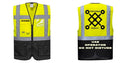 Custom Warsaw Yellow and Black Professional Style Safety Vest