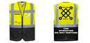 Custom Warsaw Yellow and Black Professional Style Safety Vest
