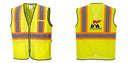 Custom Yellow Mesh Class 2 Reflective Safety Vest with Pockets