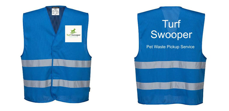 Custom Royal Blue MeshAir Reflective Safety Vest for Events