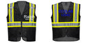 Black Safety Vest | Reflective High Visibility with Pockets