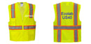 Custom Yellow Class 2 Safety Vest with Cooling Mesh Back