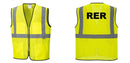 Custom Lightweight High Visibility Yellow Tampa Mesh Vest