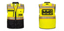 Custom Premium Two-toned Surveyor Safety Vest with Segmented Tape