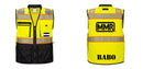 Custom Premium Two-toned Surveyor Safety Vest with Segmented Tape