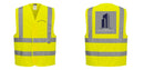 Custom Logo Reflective Yellow Safety Vest - ANSI Class 2