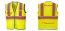 Custom Yellow Mesh Class 2 Reflective Safety Vest with Pockets