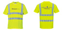 Custom Yellow Hi Vis ANSI Class 2 Safety Shirt