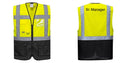 Custom Warsaw Yellow and Black Professional Style Safety Vest