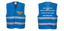 Custom Royal Blue MeshAir Reflective Safety Vest for Events