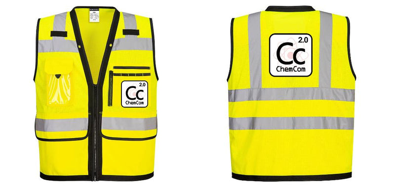 Custom Heavy Duty Hi-Vis Surveyor Vest