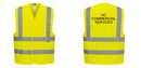 Custom Logo Reflective Yellow Safety Vest - ANSI Class 2