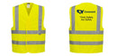 Custom Logo Reflective Yellow Safety Vest - ANSI Class 2