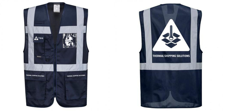 Custom NAVY Professional Executive Style Safety Vest